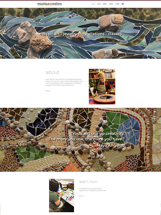 Home page photo Mosaique Creations